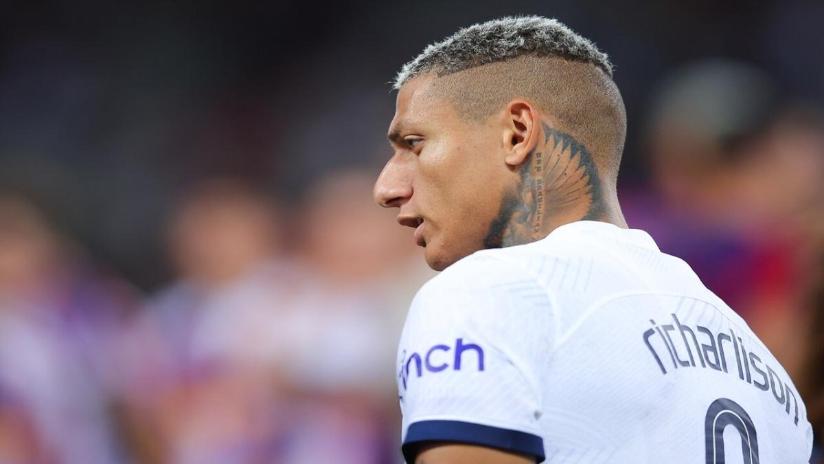 Richarlison in action for Tottenham
