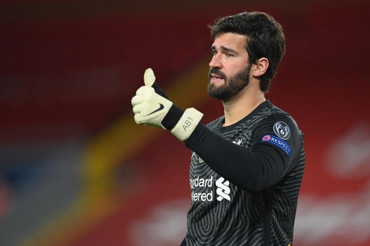 Liverpool goalkeeper Alisson Becker