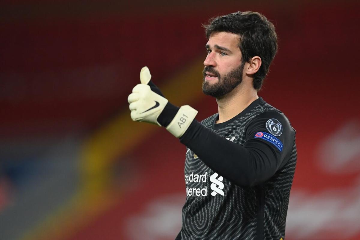 Liverpool goalkeeper Alisson Becker