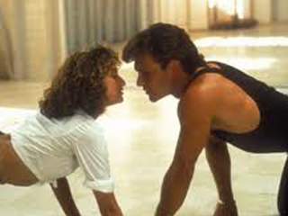 Dirty Dancings' baby alongside the late Patrick Swayze 