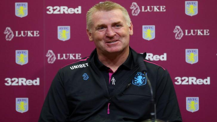 Aston VIlla manager Dean Smith.