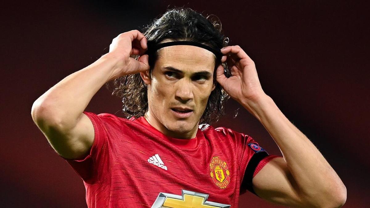 Manchester United striker Edinson Cavani
