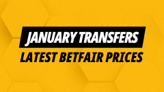 January Transfer Betting with latest Betfair prices on potential moves