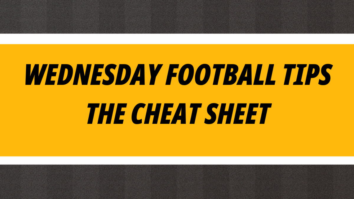 Wednesday Football Cheat Sheet