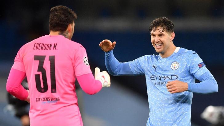 Ederson John Stones Manchester City