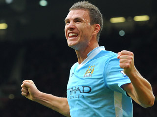 Edin Dzeko made it four goals in four days with another double at Wolves