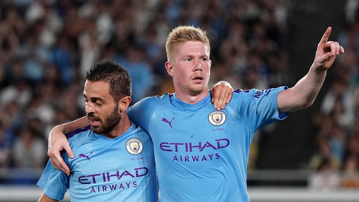 Bernardo Silva and Kevin De Bruyne.