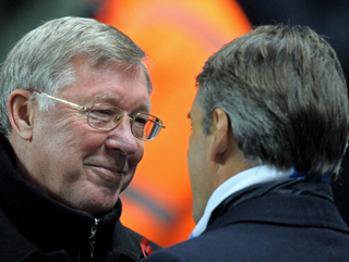 Sir Alex Ferguson and Roberto Mancini will be doing battle for the seventh time