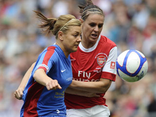 Jemma Rose's Bristol and Julie Fleeting's Arsenal are both in action this afternoon in the Champions League