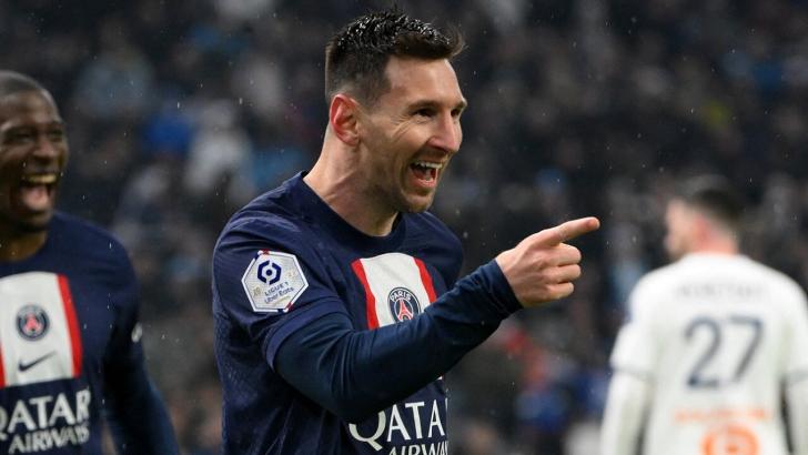 Lionel Messi playing for PSG
