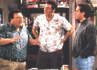 From right to left: Jerry, Kramer and Newman, three gods of comedy.