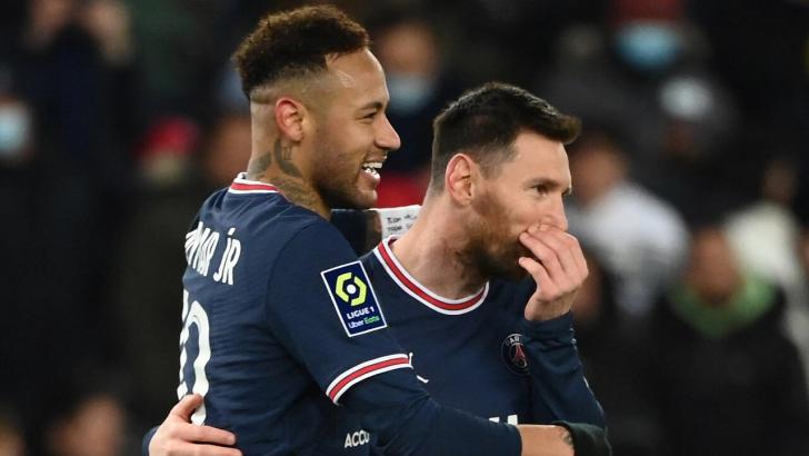 Neymar and Lionel Messi. 