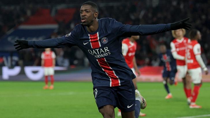 Ousmane Dembele in action for PSG