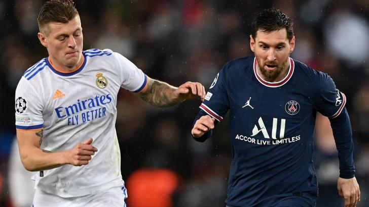 Argentina and PSG forward Lionel Messi and Germany and Real Madrid midfielder Toni Kroos