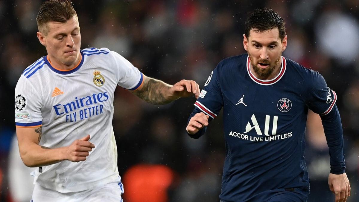 Argentina and PSG forward Lionel Messi and Germany and Real Madrid midfielder Toni Kroos