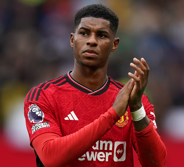 Manchester United striker Marcus Rashford 