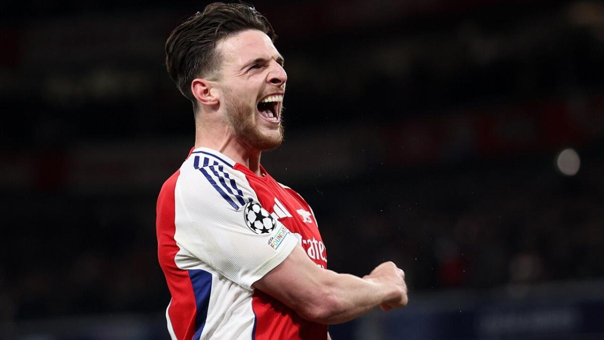 England and Arsenal midfield Declan Rice