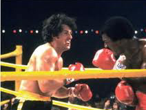 Rocky and Apollo fight it out 