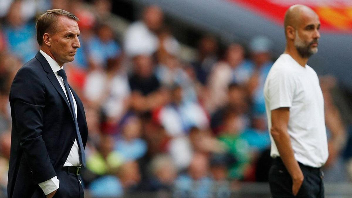 Brendan Rodgers and Pep Guardiola