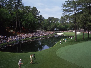 The 16th hole at Augusta