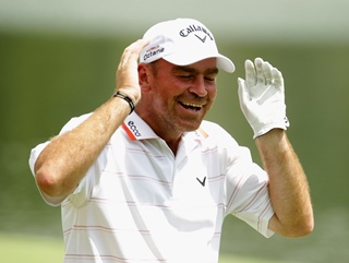 Thomas Bjorn, looking to double up at Doha