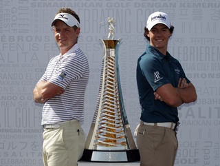 The worlds one and two, ready to do battle in Dubai