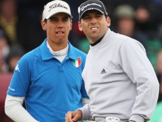 Matteo Manassero and Sergio Garcia