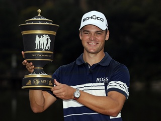 Martin Kaymer with his latest trophy