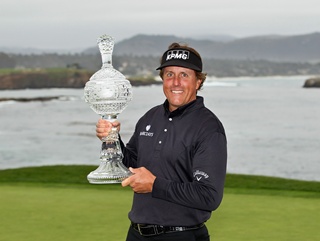 Phil Mickelson after his fourth Pebble Beach success