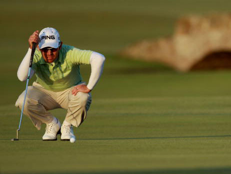Oosthuizen has been remarkably relaxed and unflustered for someone finding themselves in this sort of position for the first time 