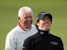 Rory McIlroy with Dad Gerry, who celebrates his 50th birthday today