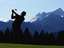 Miguel Angel Jimenez on his way to third place at Crans-sur-Sierre last year