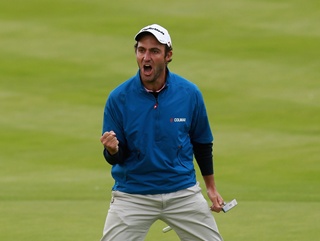 Edoardo Molinari after winning the Johnnie Walker Championship