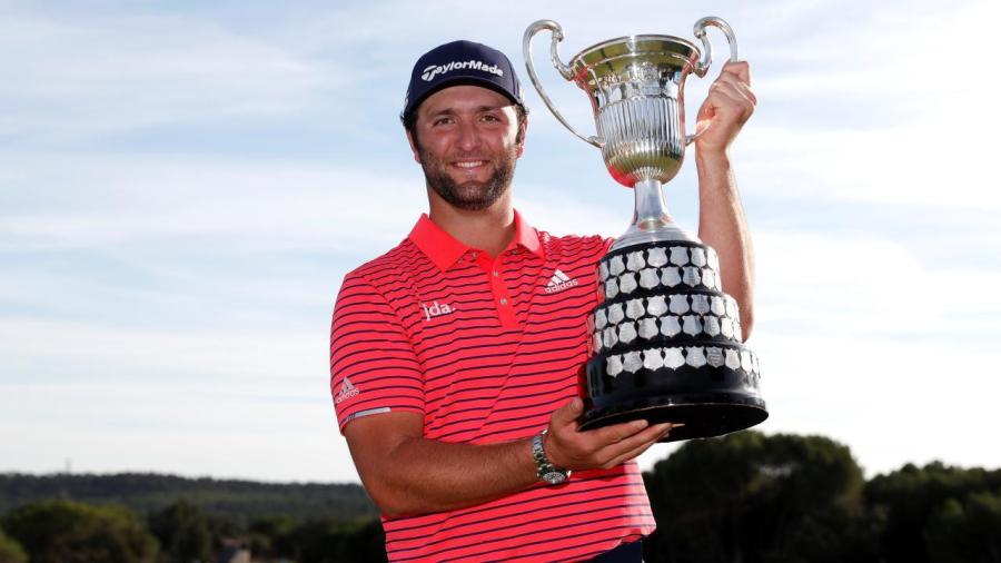 Rahm with Open de Espana trophy.jpg