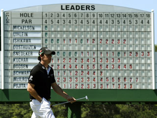 Is Rory primed for a St Andrews style slide down that leaderboard?