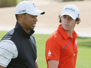 Tiger Woods and Rory McIlroy will be joined by Luke Donald for a marquee three-ball on Thursday morning