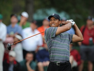 Tiger Woods recorded his best ever first round at Augusta yesterday