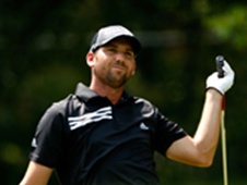 A frustrated Garcia sees another shot go wrong as the wheels fall off in Carolina