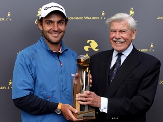 Edoardo Molinari produced a stunning finish to win the Johnnie Walker Championship before being named in the European Ryder Cup Team