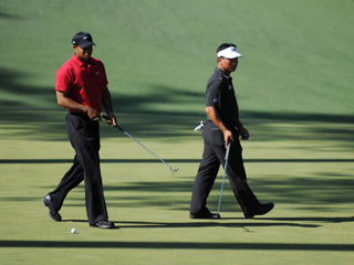 KJ Choi and Tiger Woods are paired together after also playing side-by-side in the final round of last year's edition 