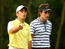 The Molinari brothers at last year’s Omega World Cup