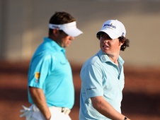 Westwood and McIlroy, who look set to fight out the Race to Dubai finish