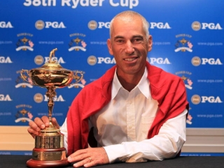 Corey Pavin holds the Ryder Cup - will the 2010 edition produce any moments as memorable as our ten?