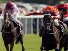 Mudawin (orange colours) springs a 100/1 shock in 2006