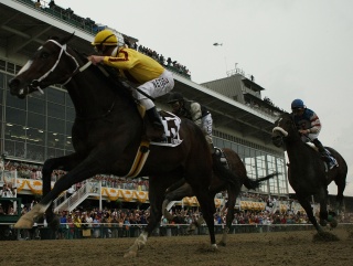 Rachel Alexandra wins last year's Preakness Stakes