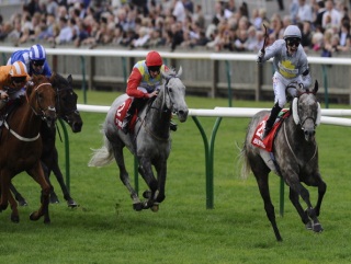 John Fahy celebrates his Cambridgeshire win aboard Prince of Johanne