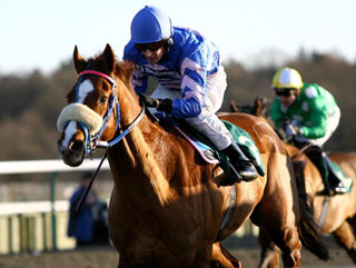 Thunderball won his last two races: at Kempton and Pontefract 