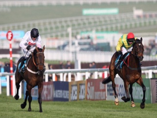 Finian's Rainbow and Sizing Europe battle up the Cheltenham hill