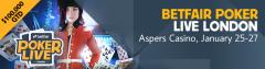 BETFAIR POKER LIVE RETURNERER TIL LONDON!
