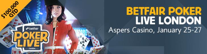 BETFAIR POKER LIVE RETURNERER TIL LONDON!